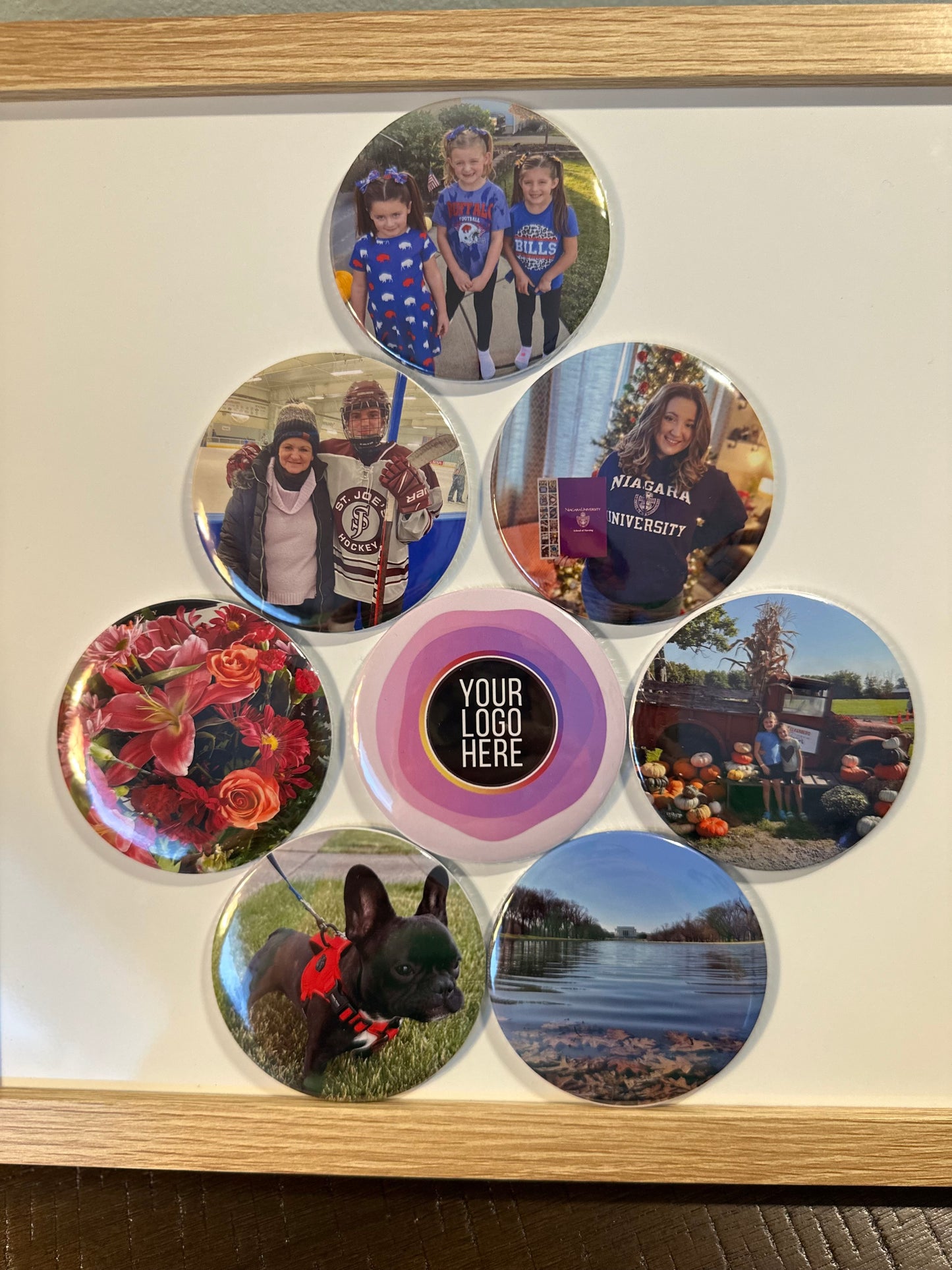 3" Custom Photo Circle Magnet