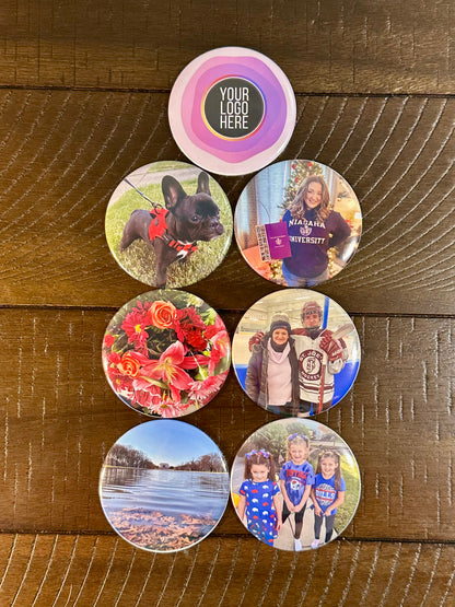 3" Custom Photo Circle Magnet