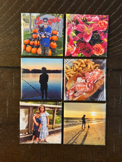 2"x2" Custom Square Photo Magnet